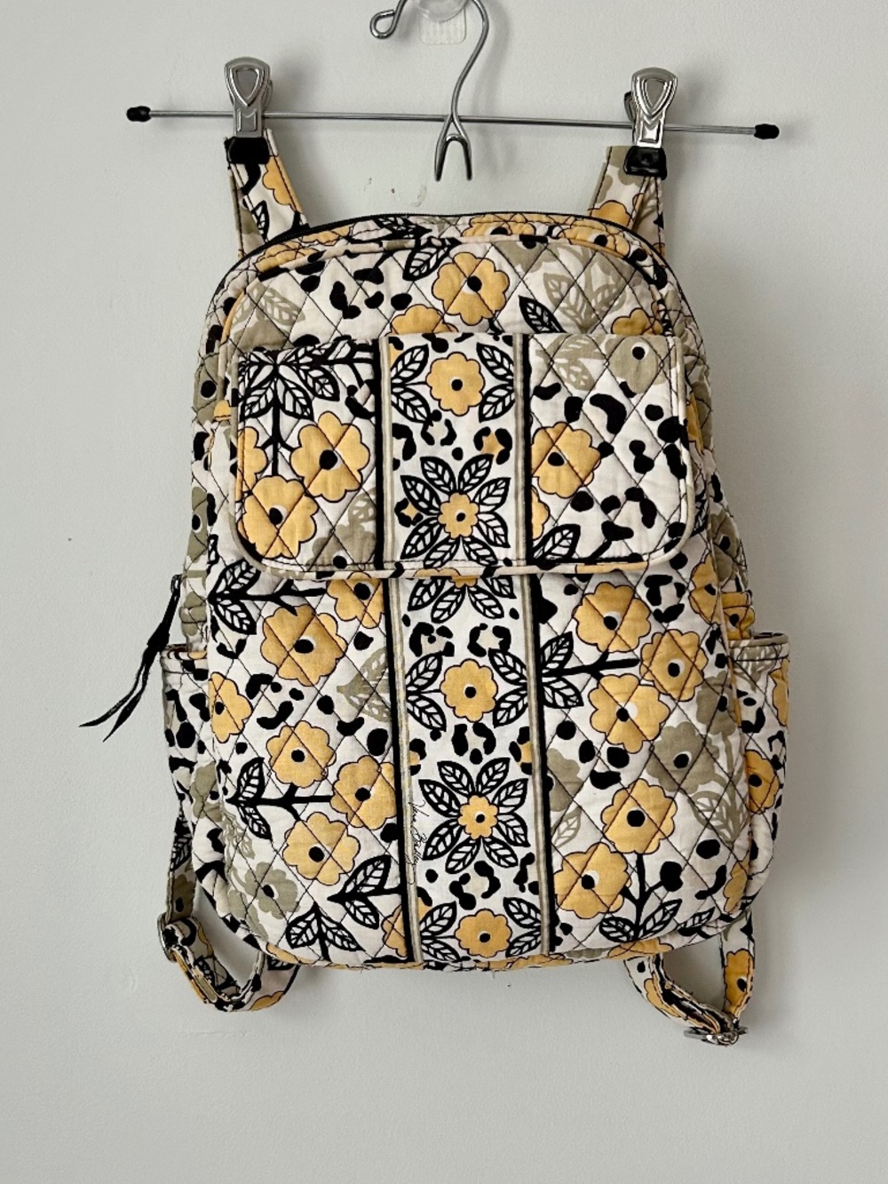 Leopard Vera Bradley Backpack 14" x 12"